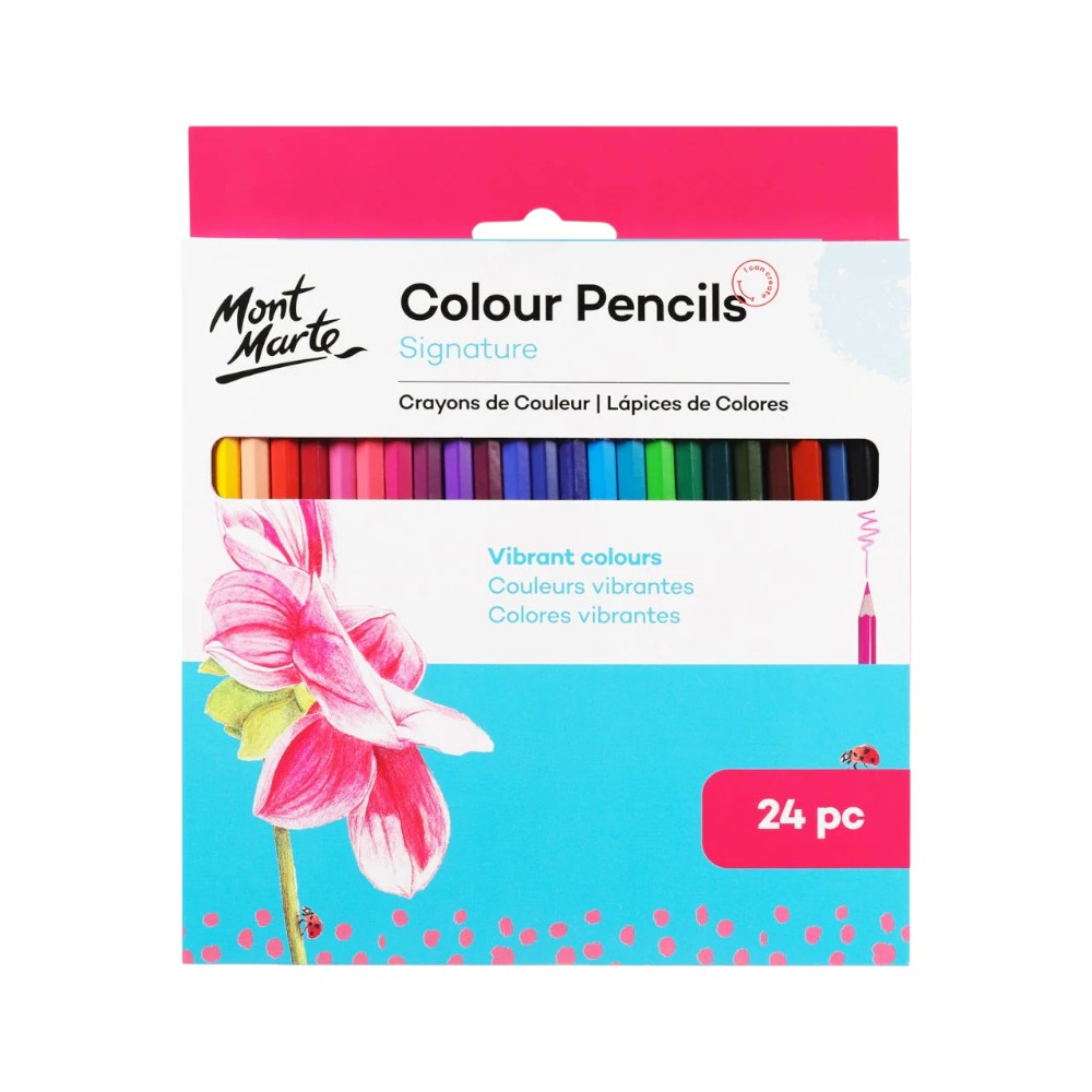 Mont Marte Signature Colour Pencils - 12, 24, 36 Colours